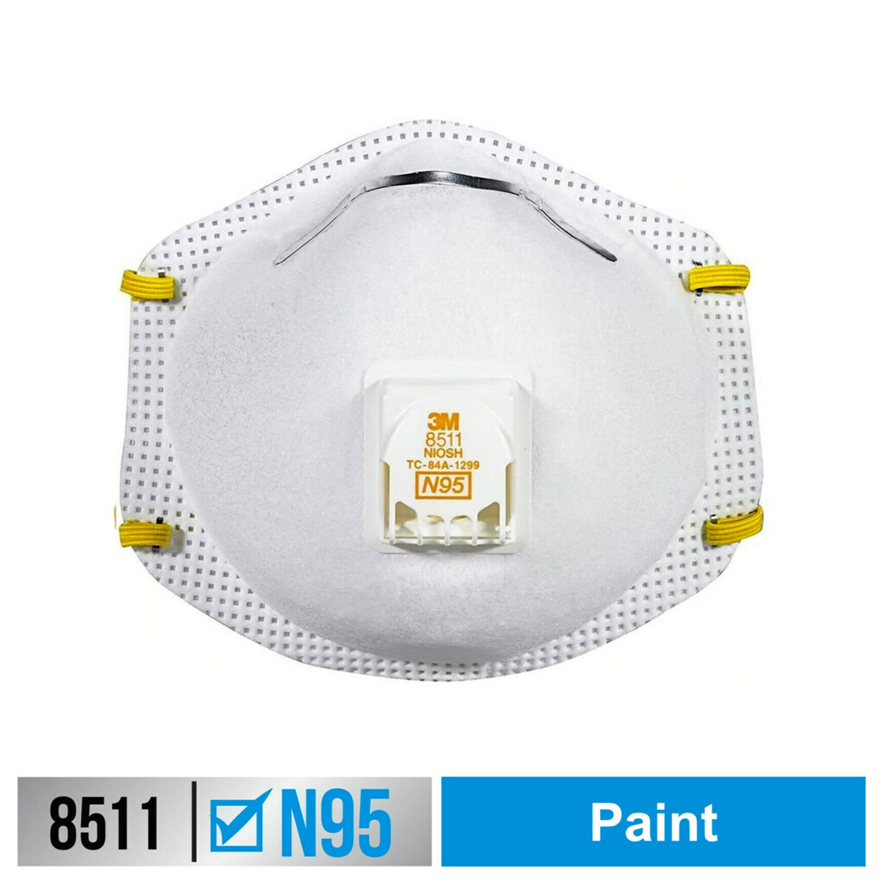 3M™ Cool Flow™ Valve Respirator 8511, N95, White, 10 Masks - image 3 of 15