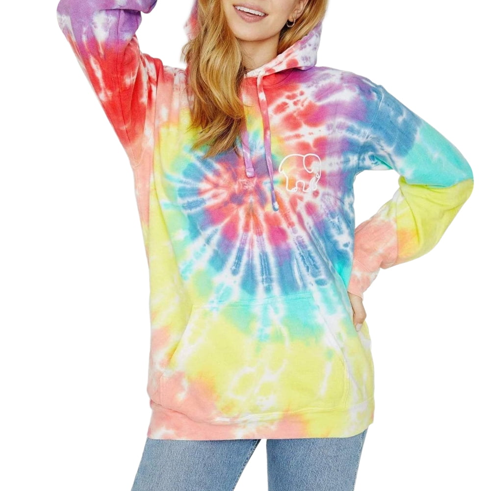 Women Tie Dye Pullover Long Sleeve 