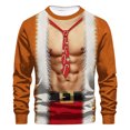 thumbnail image 1 of Sudaderas sin capucha para hombre, estilo casual, con estampado de moda, sudadera de manga larga, blusas de manga larga con cuello redondo, camisas, blusas para hombre, poliéster, 1 of 3