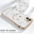 thumbnail image 5 of Designed for iPhone 13Pro Case - Soft TPU Phone Case with A Smiley Face Print Pattern Camera Lens Protection and Raised Reinforced Corners Bumper for iPhone 13Pro, 5 of 5