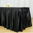 thumbnail image 2 of BalsaCircle 14 feet x 29" Satin Party Banquet Table Skirt Black, 2 of 9