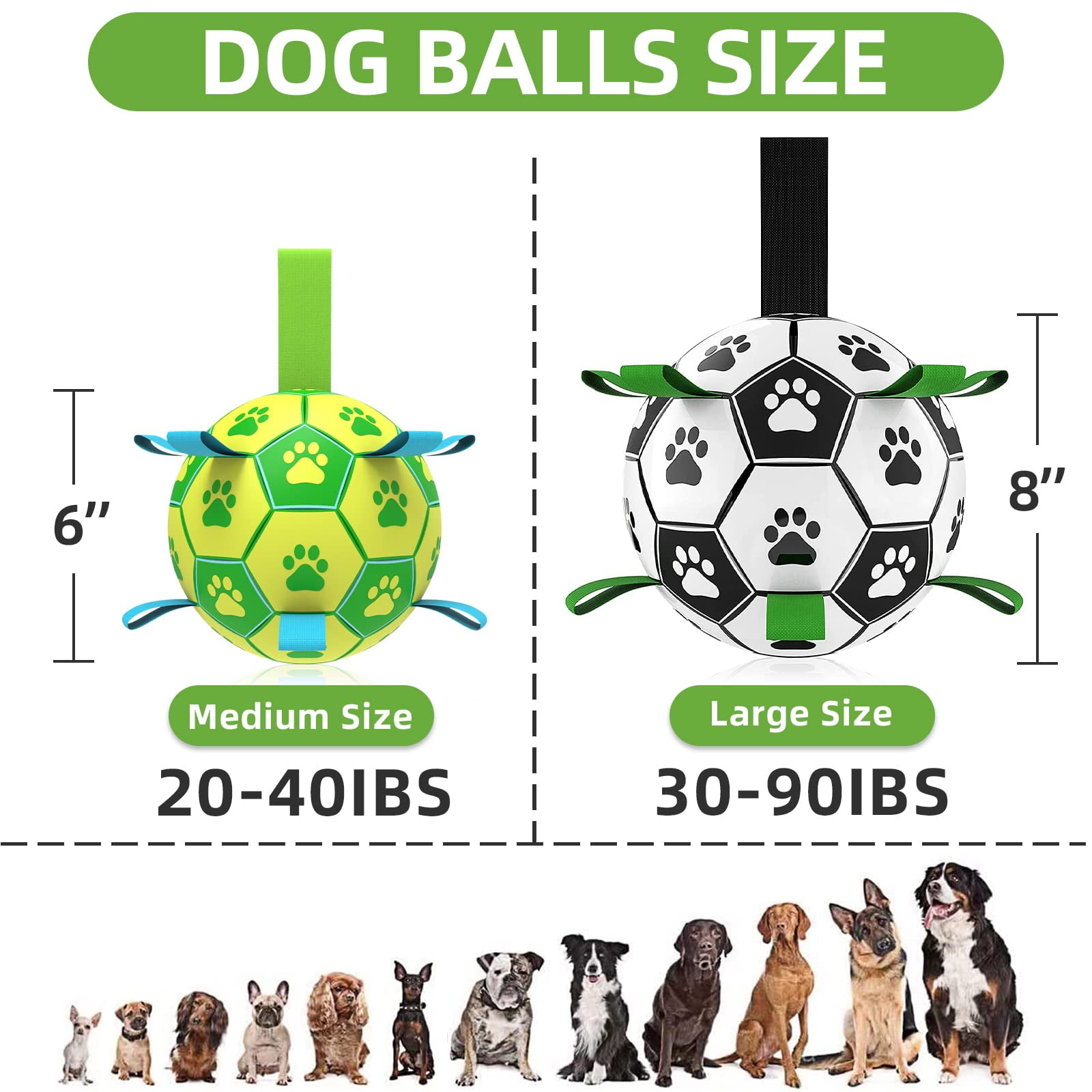 Dog Toys Soccer Ball with Interactive Pulling Tabs, Dog Toys for Tug of  War, Puppy Birthday Gifts, Dog Tug Toy, Dog Water Toy, Durable Dog Balls  for Puli And other Medium Herding