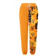 thumbnail image 6 of Yellow High Waist Pjs Loose Pant Comfy Long Lounge Bottom,Drawstring Elastic Waist Sleep Pants with Pockets M, 6 of 9