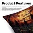 thumbnail image 2 of Halloween Cemetery Covers Throw Pillow Set - 2 Pack Throw Pillow Inserts Included - Unique Patterns - 16x16, 18x18, 20x20 Inches for Home Decor - Throw Pillow - Decorative Pillows, 2 of 6
