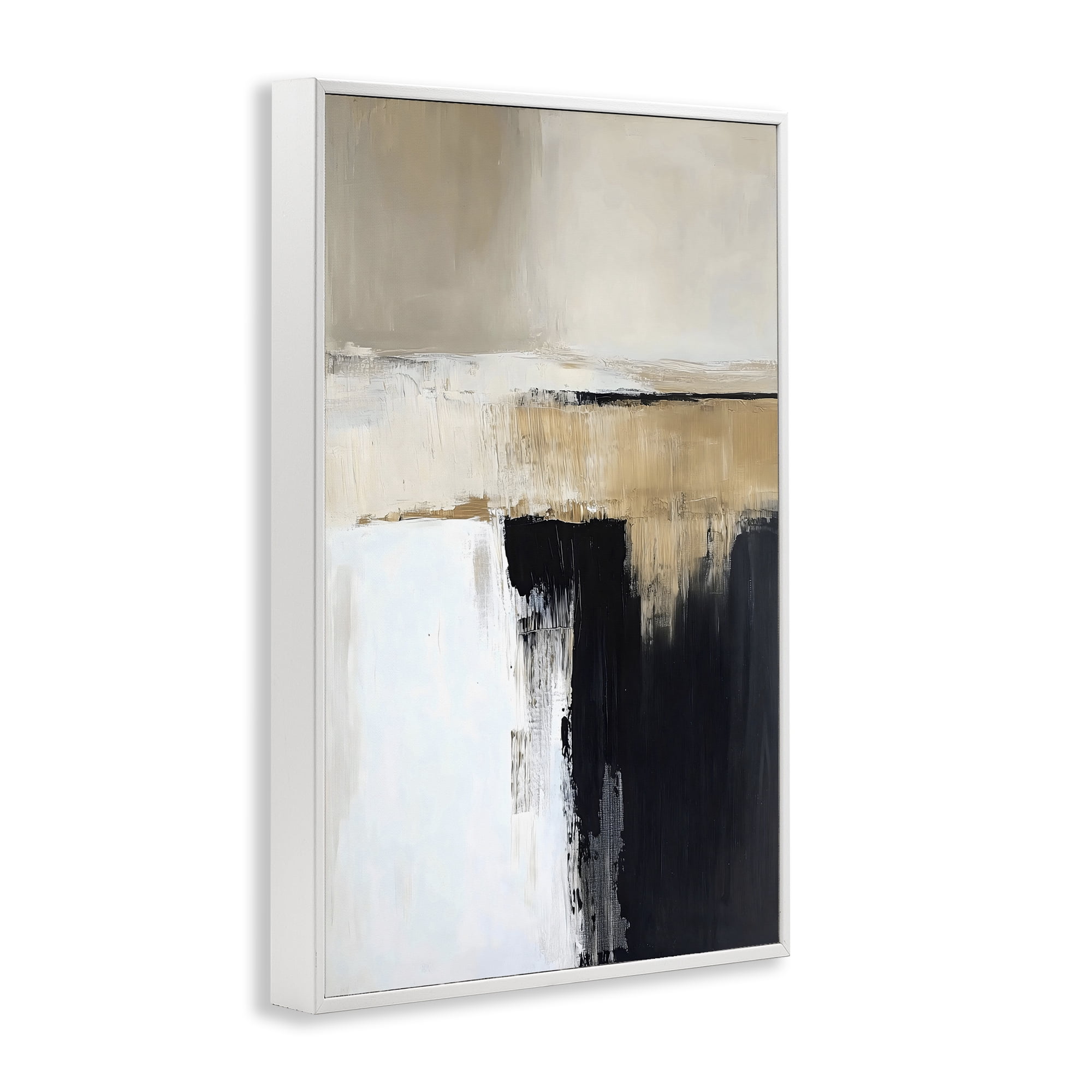 Stupell Industries Desert Horizon Muted Abstract White Framed Giclee Art, design by Gina Kelly