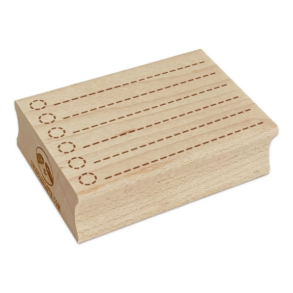 Bulleted To Do Dotted Lines Checklist Check List Rectangle Rubber Stamp Stamping Scrapbooking Crafting - Small 1.7in