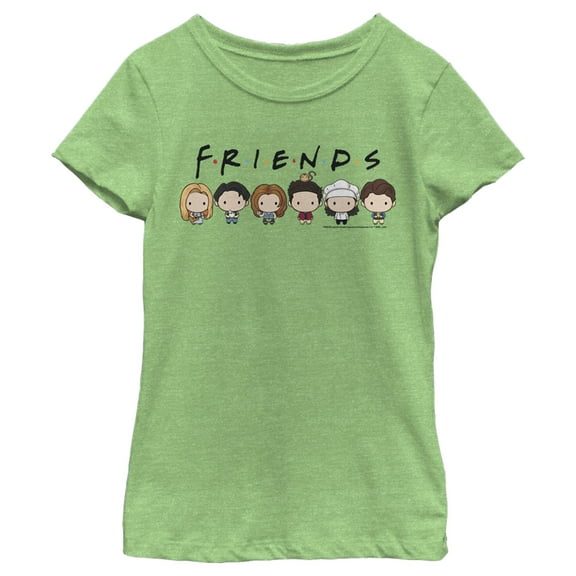 Girl's Friends Chibi Characters  Graphic T-Shirt