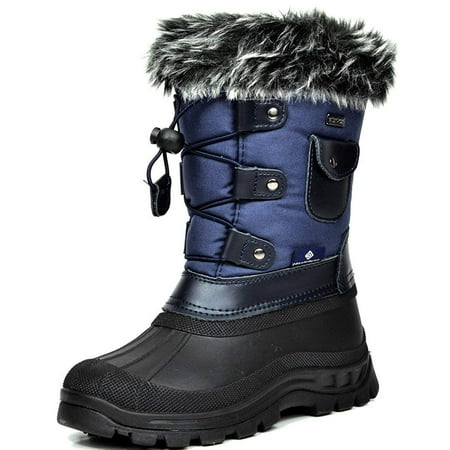 

Dream Pairs Kids Winter Snow Boots Boys/GirIs Waterproof Boots Toddler-Big Kid Sizes KSNOW NAVY Size 11