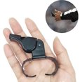 thumbnail image 4 of Handheld Whistle, Finger Grip Whistle, Reusable Referee Whistle, Referee Whistle Black Plastic Finger Grip, Plastic Sports Whistle, Loud and Clear Sou, 4 of 5