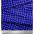thumbnail image 2 of Soimoi Blue Rayon Fabric Brush Stroke Abstract Print Fabric by the Yard 42 Inch Wide, 2 of 3