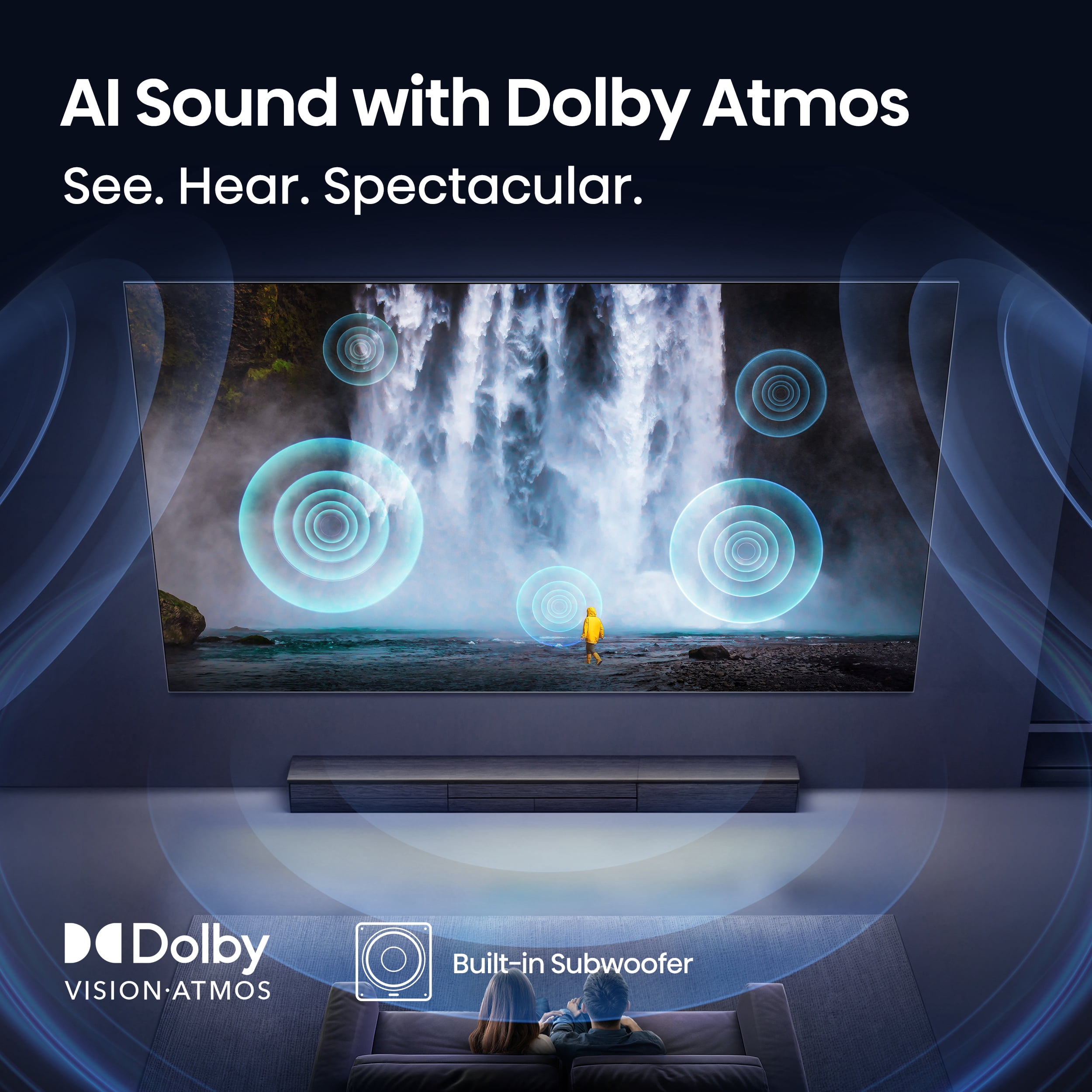 Hisense 55" Class U6 Series MiniLED ULED 4K, Dolby Vision Atmos, Built-in Subwoofer, HDR10, 144Hz
