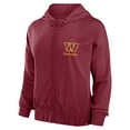 thumbnail image 2 of Women's Fanatics Burgundy Washington Commanders Script Lock Full-Zip Hoodie, 2 of 3