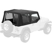 Bestop 51130-15 Replay, with Doorskns Wrangler Black Denim Fits select: 1989-1995 JEEP WRANGLER / YJ, 1988 JEEP WRANGLER