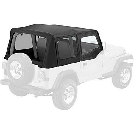 Bestop 51130-15 Replay, with Doorskns Wrangler Black Denim Fits select: 1989-1995 JEEP WRANGLER / YJ, 1988 JEEP WRANGLER