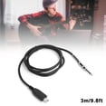 thumbnail image 1 of Guitar Base To PC Cable,  USB Guitar Cable Portable Universal Quiet Anti Oxidation Plug and Play  for Electric Piano for Electric Guitar for Bass Guitar 2 M,, 1 of 7