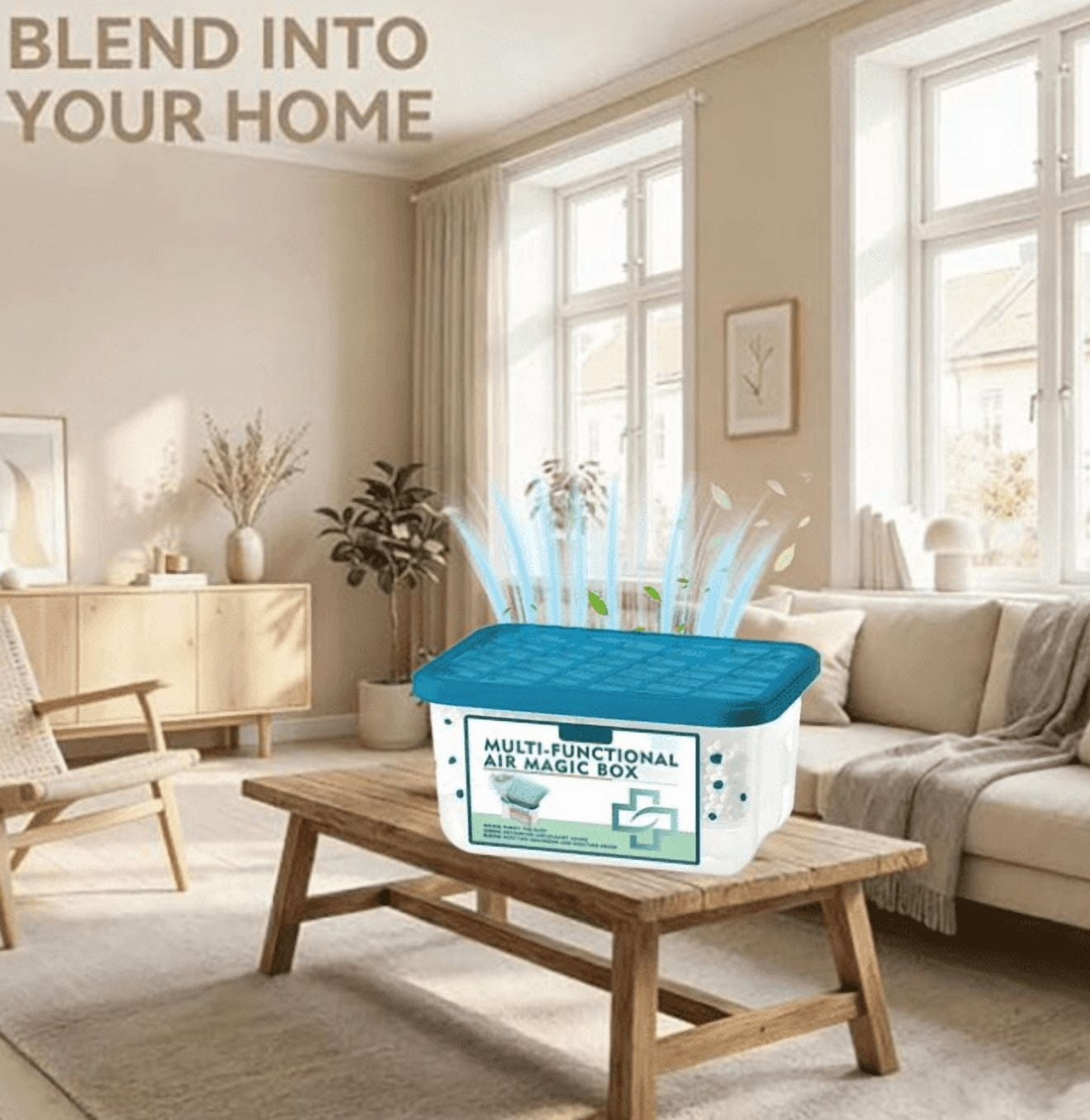 New Indoor Air Purification Dust Removal Magic Box - Air Magic Box - Long-Lasting Freshness Dust Removal Box, Dust Removal & Fresh Air for Any Room