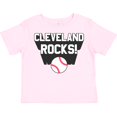 thumbnail image 3 of Inktastic Cleveland Rocks with Baseball Boys or Girls Toddler T-Shirt, 3 of 5