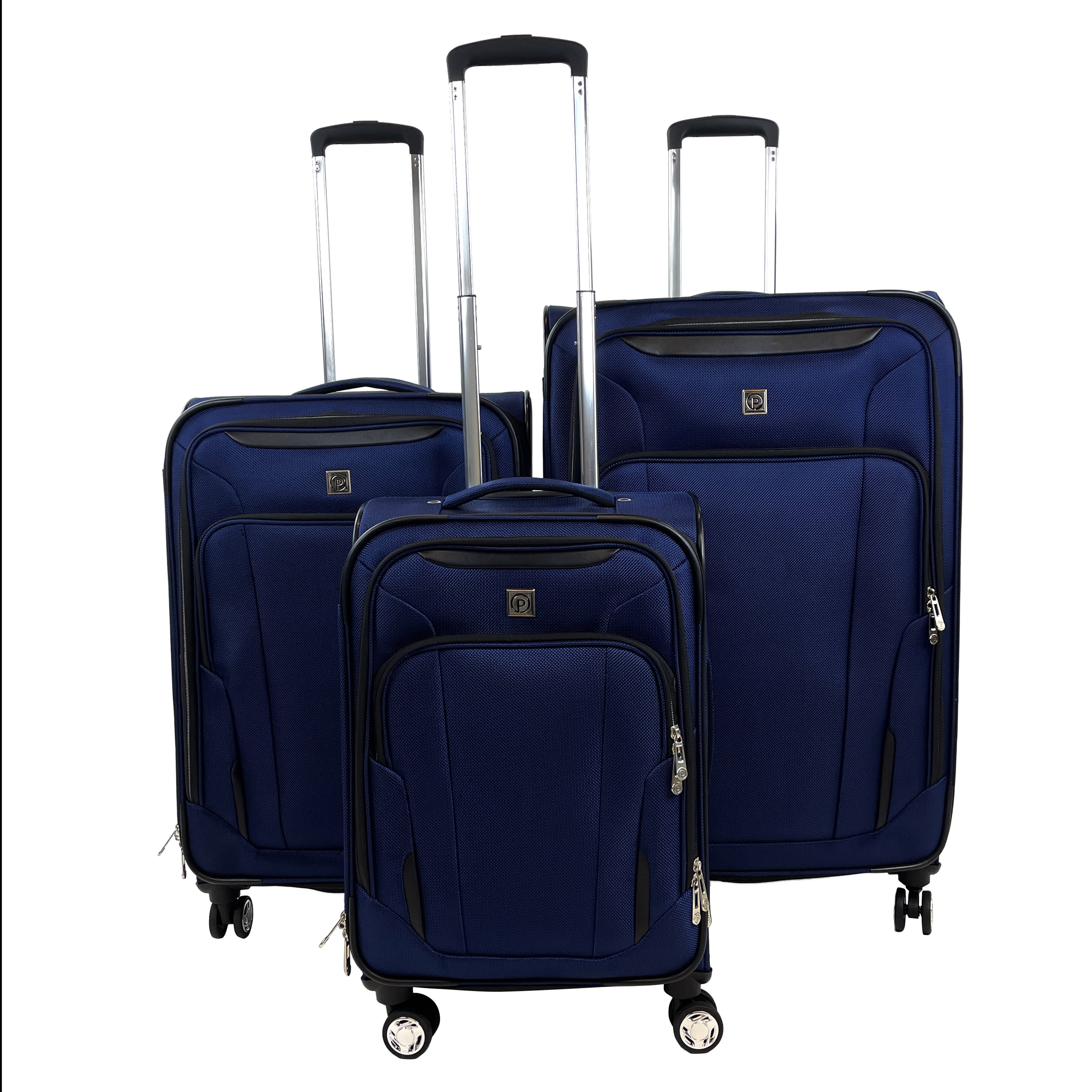 Protege Ashfield 29 Checked 8 Wheel Spinner Luggage Navy Walmart Exclusive