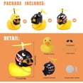 thumbnail image 2 of Paquete de 3 adornos de pato amarillo para coche, adornos para salpicadero de coche, para decoración de coche, oficina, habitación, 2 of 5