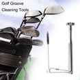thumbnail image 3 of Golf Iron Wedge Groove Sharpener Club Cleaner Kit de cepillo de limpieza (Plata), 3 of 8
