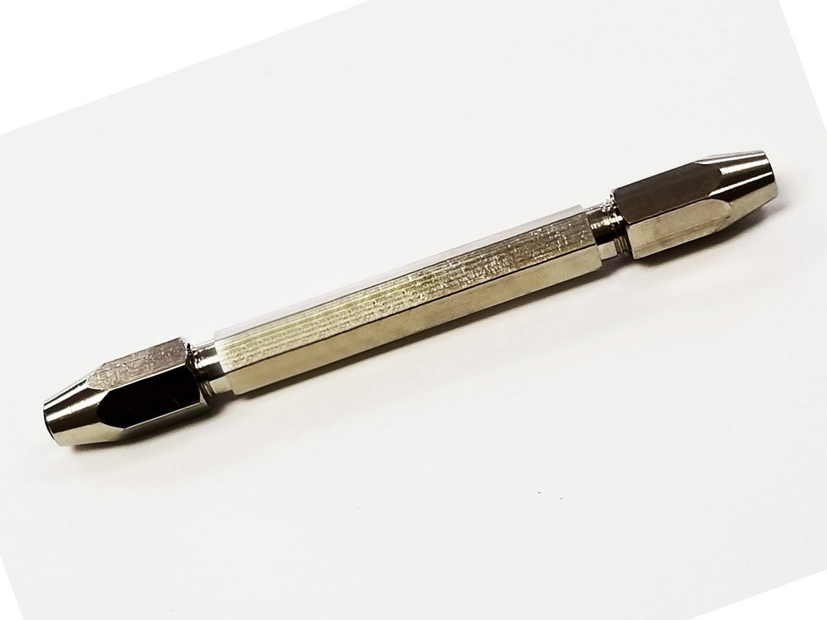 CML Supply Micro Double Ended Pin Vise Hand Drill Bit Chuck Hex Body