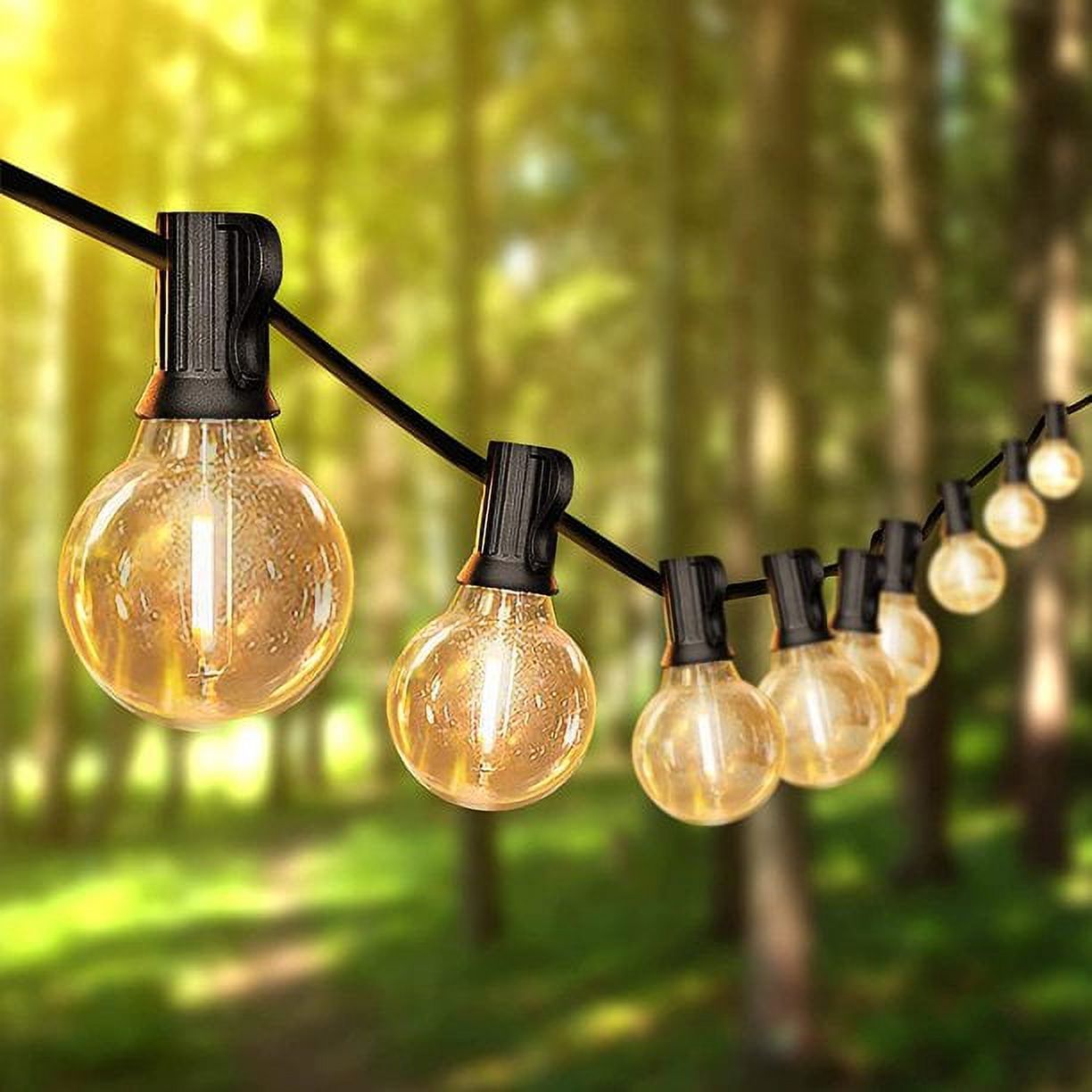 Daybetter 100 ft Outdoor String Lights, 50 G40 Edison Bulbs photo 4