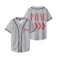 thumbnail image 4 of Liam Payne 1993-2024 Memorial rapper Merch Baseball Jersey Men/Women Casual Thin button Baseball uniform, 4 of 7