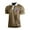 Khaki, variant on Yiaimeir Men's Three Button Printed Lapel Short Sleeve T-Shirt Top Streetwear,Size M-3XL