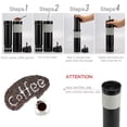 thumbnail image 4 of Mini cafetera portátil de prensa francesa, taza para café caliente y frío, gran regalo Negro, 4 of 9