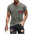 thumbnail image 1 of Into the Am Chemises Hommes Décontracté Col Rond Populaire Impression Drapeau Numérique 3D Chandail Entraînement Physique Sport Manches Courtes T-Shirt Blouse, 1 of 5