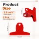 thumbnail image 2 of Uxcell 2Pcs Clips de Carpeta Extra Grande, 3" Clips de Metal para Papel, Clips de Bisagra para Manualidades DIY, Pinturas, Dibujos, Fotos, Snacks, Alimentos, Suministros para el Hogar y Oficina, Rojo, 2 of 7