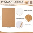 thumbnail image 2 of Cuaderno de bolsillo Kisston, 50 unidades, con bolígrafos de bambú, color marrón, 2 of 6