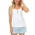 thumbnail image 2 of ZVNAΖH Maternity Women's Clip Down Nursing Tank Top Knit Cami Shirt with Adjustable Straps for Breastfeeding, 2 of 6
