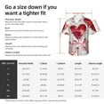 thumbnail image 3 of Picia Textured Heart Abstract Art Gentle Cotton Regular Fit Short Sleeve Casual Hawaiian Shirt for Men-X-Large, 3 of 8