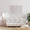 thumbnail image 2 of 16x16 inches 4pcs Bible Verse Quotes Linen Pillow Covers God is Within Her She Will Not Fall Colorful Floral Wreath Christian Square Throw Pillow Case Sofa Farmhouse Office Car Decoration, 2 of 6
