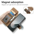thumbnail image 2 of Designed for Samsung Galaxy Z Fold 5 Wallet Case, Magnetic Detachable PU Leather Flip Case with Card Holders Support MagSafe Kickstand Phone Cover RFID Blocking Anti-drop for Samsung Z Fold 5, Brown, 2 of 8