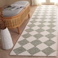 thumbnail image 4 of Safavieh  Hand-Tufted Ebony Todosia Modern & Contemporary Wool Rug 6' Round - Navy/Ivory, 4 of 5