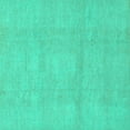 thumbnail image 1 of Ahgly Company Indoor Square Abstract Turquoise Blue Modern Area Rugs, 6' Square, 1 of 4