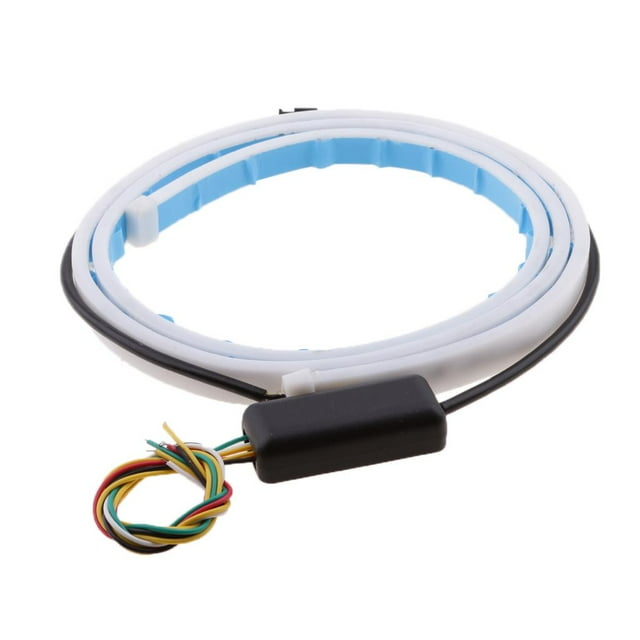Tira LED de luz trasera para maletero, luz de freno, intermitente y luz de señalización Ice Blue Yellow