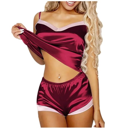 

Women Pajamas Camisole âShorts Nightwear Lingerie Lingerie S New Fashion Lace Underwear Set