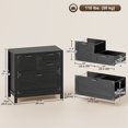thumbnail image 3 of HOMCOM 4 Drawer File Cabinet Filing Cabinet for Letter/A4/Legal Files Black, 3 of 10