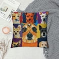 thumbnail image 2 of Dogs Throw Pillow Cover Funny Head Pillow Case Pillowcase for Bedroom, Living Room, Cushion Sofa Standard Size Inches Colorful, 2 of 5