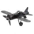 thumbnail image 2 of Domqga Biplane Model, Aircraft Model, Vintage Airplane Model Wrought Iron Aircraft Biplane for Desktop Decor Photo Props, 2 of 8