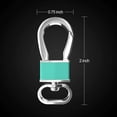 thumbnail image 2 of 4 Pack Metal Keychain Key Clip Hook, Key Rings Key Chain Ring Holder Organizer for Car Key Finder, Black , Rose Gold , Cyan , Violet, 2 of 6