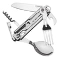 thumbnail image 1 of Cuchillo plegable de supervivencia multifunción Cubiertos de bolsillo Tenedor Multiherramienta para Zulema Cortador plegable, 1 of 4