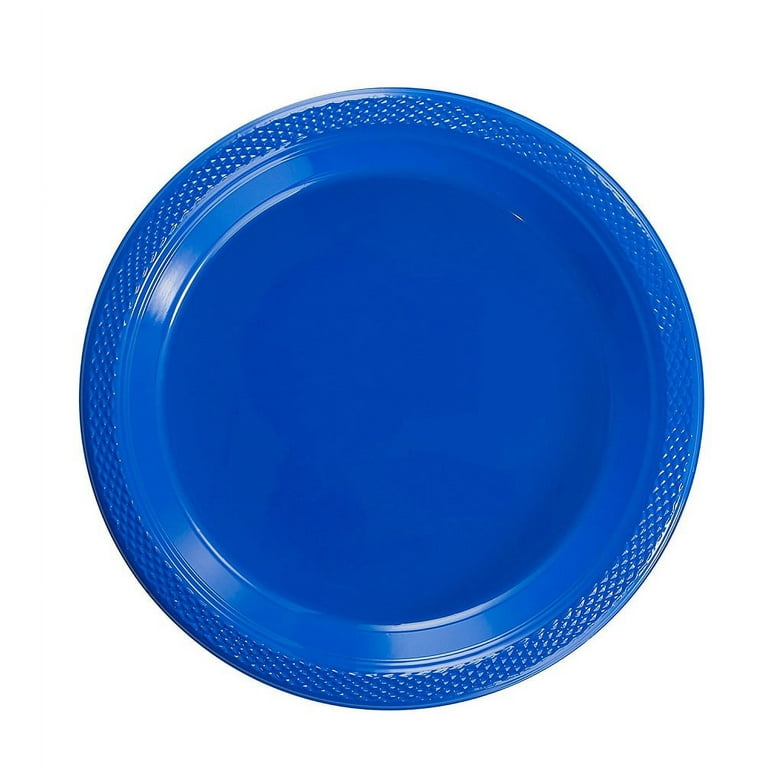 Exquisite 7 Disposable Plastic Plates Bulk - 100 Ct. Disposable