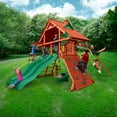 Gorilla Playsets Sun Palace Extreme Wooden Swing Set with 2 Slides