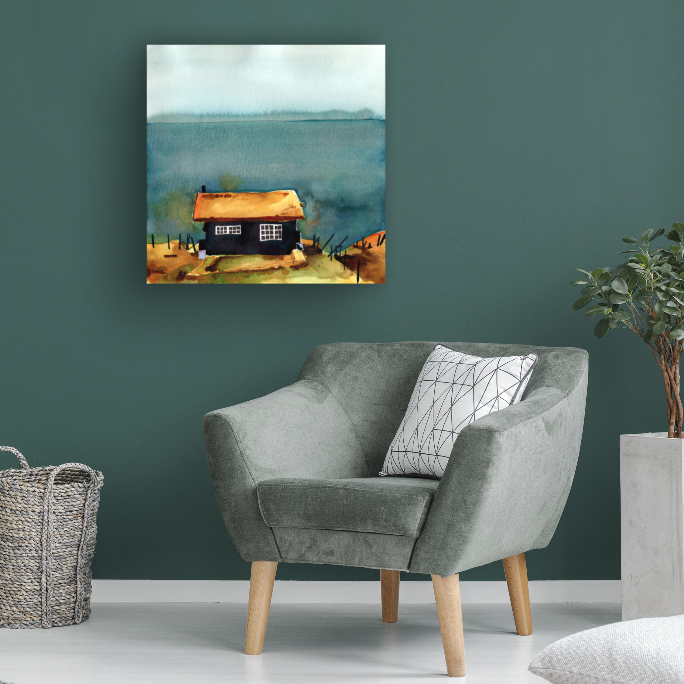 Trademark Fine Art Paul McCreery Rad Little Cabin II Canvas Wall Art