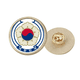 thumbnail image 1 of Emblema nacional de Corea el país Broche de oro metálico circular, 1 of 3