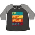 thumbnail image 3 of Inktastic Nail Tech Eat Sleep Nail Art Repeat Women's Plus Size T-Shirt, 3 of 5